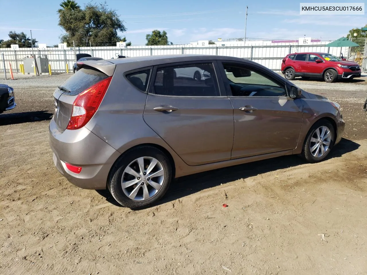 2012 Hyundai Accent Gls VIN: KMHCU5AE3CU017666 Lot: 75546844