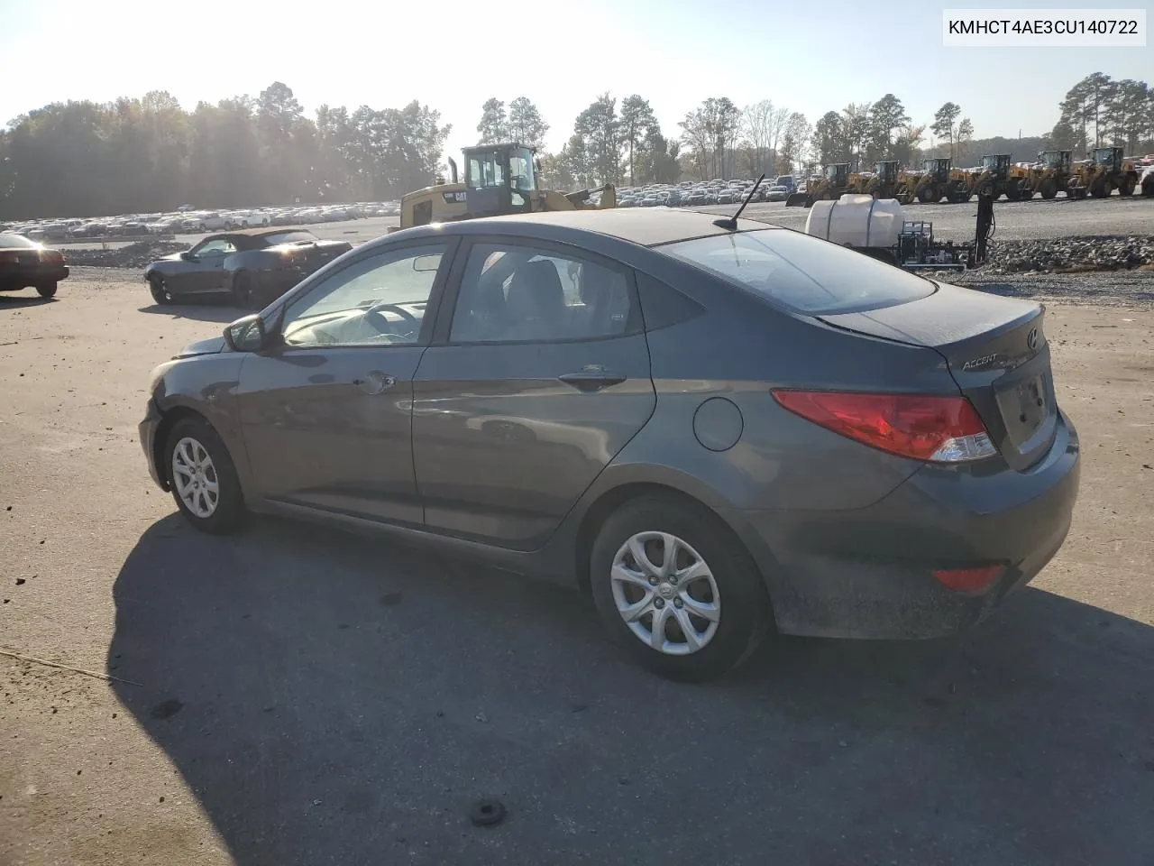 2012 Hyundai Accent Gls VIN: KMHCT4AE3CU140722 Lot: 75900104