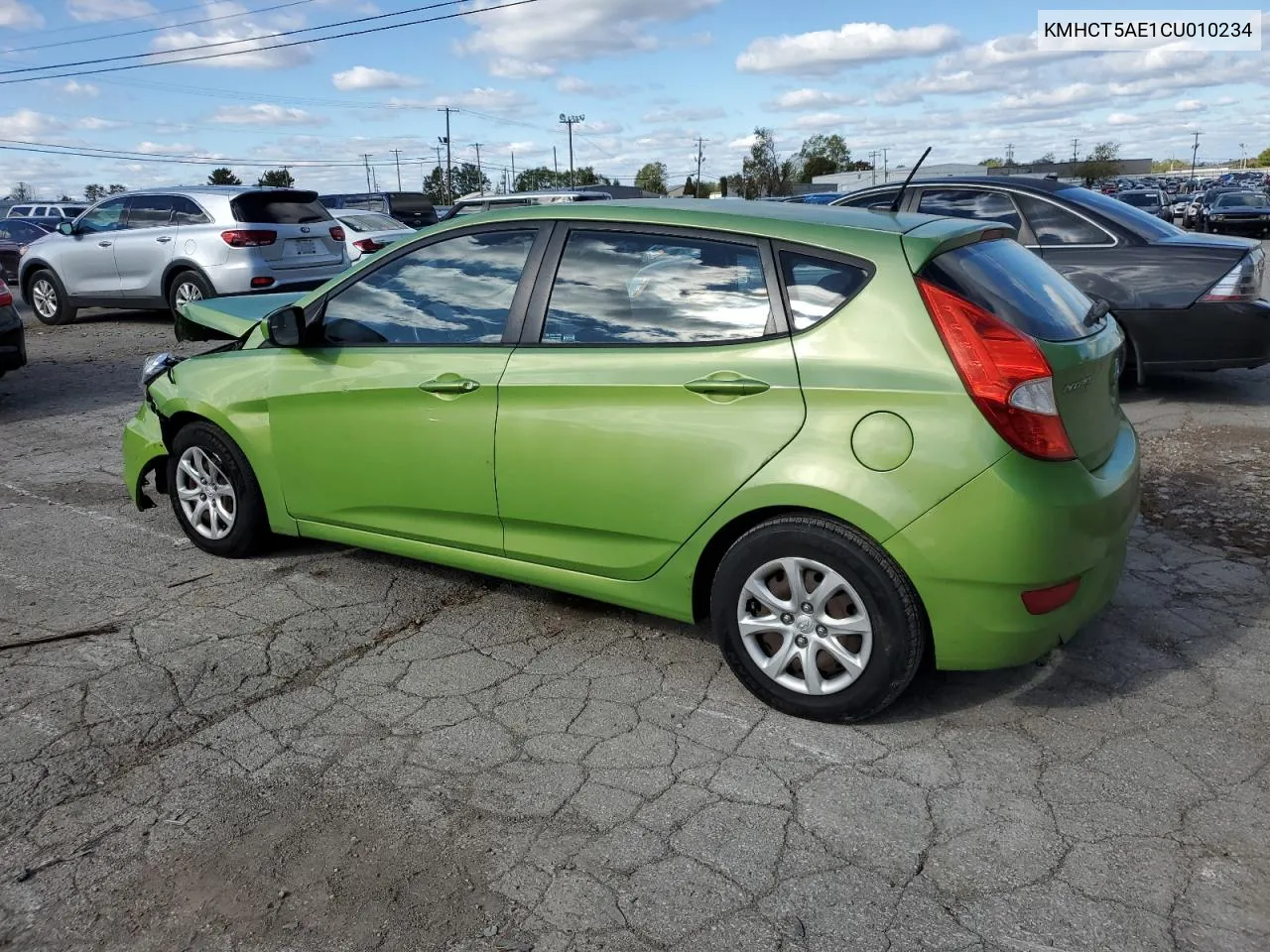 2012 Hyundai Accent Gls VIN: KMHCT5AE1CU010234 Lot: 76240424