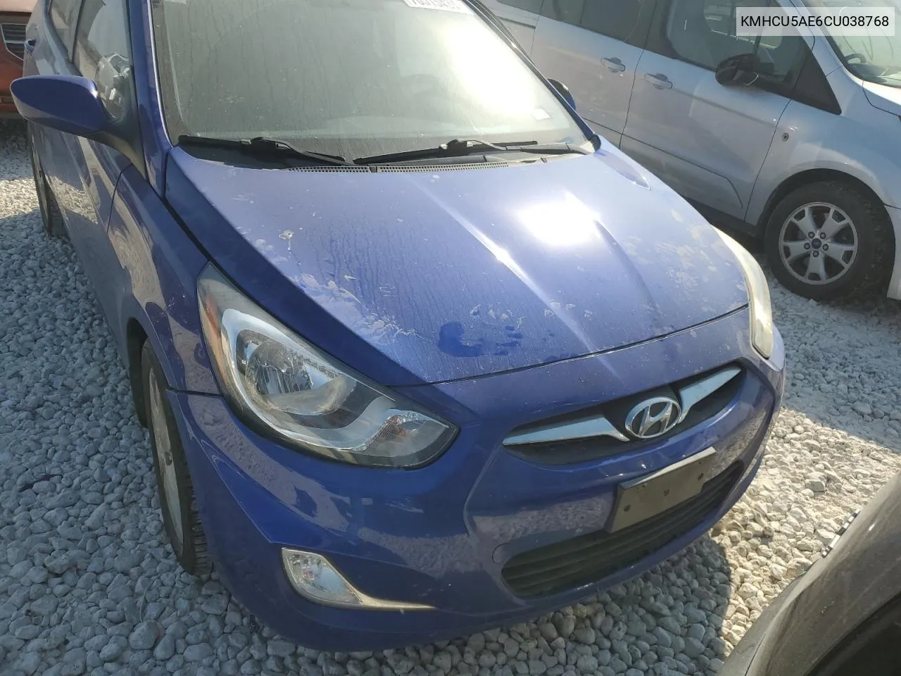 2012 Hyundai Accent Gls VIN: KMHCU5AE6CU038768 Lot: 76515434