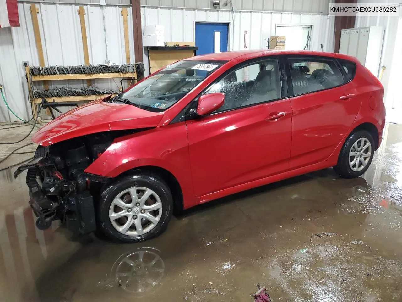 2012 Hyundai Accent Gls VIN: KMHCT5AEXCU036282 Lot: 76547344