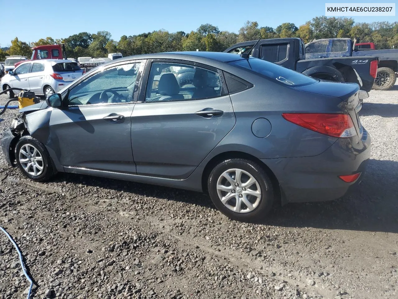 2012 Hyundai Accent Gls VIN: KMHCT4AE6CU238207 Lot: 76572204