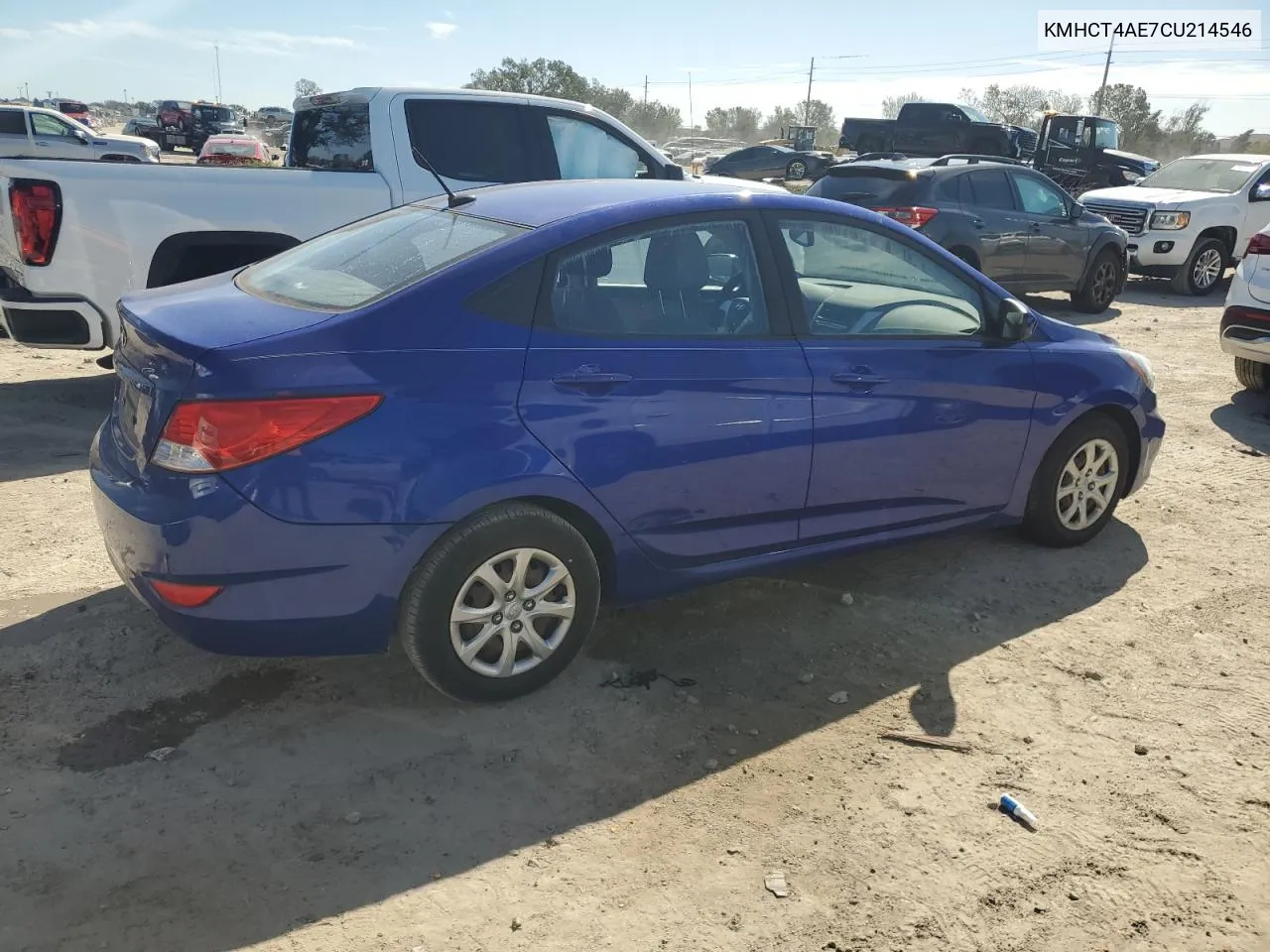 2012 Hyundai Accent Gls VIN: KMHCT4AE7CU214546 Lot: 76725094