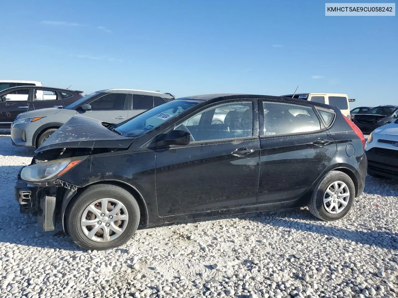 2012 Hyundai Accent Gls VIN: KMHCT5AE9CU058242 Lot: 76811834