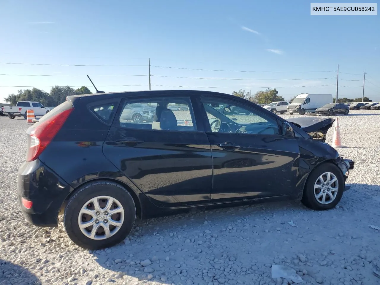 2012 Hyundai Accent Gls VIN: KMHCT5AE9CU058242 Lot: 76811834