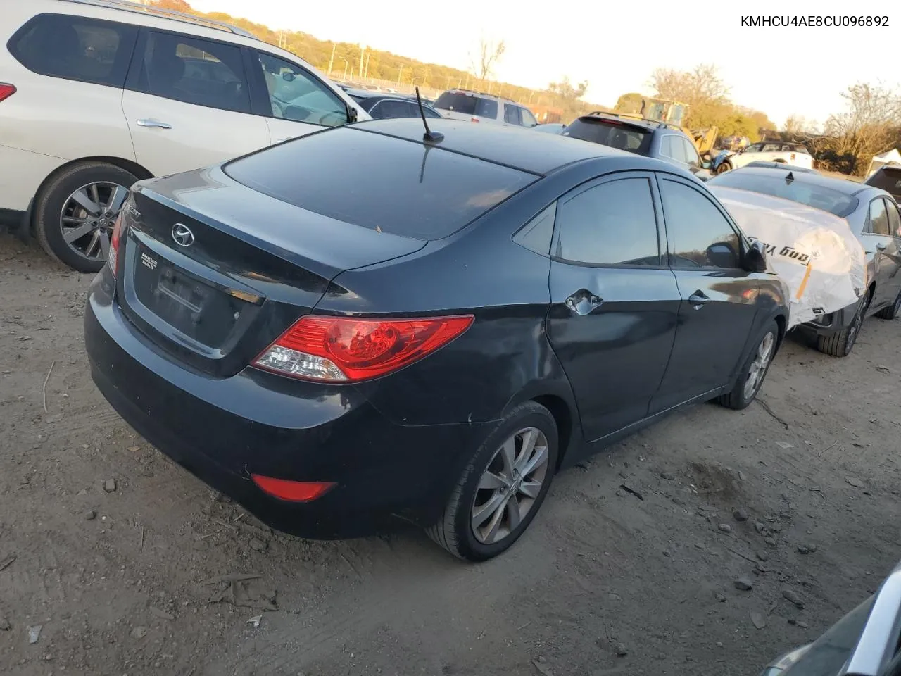 2012 Hyundai Accent Gls VIN: KMHCU4AE8CU096892 Lot: 78284724