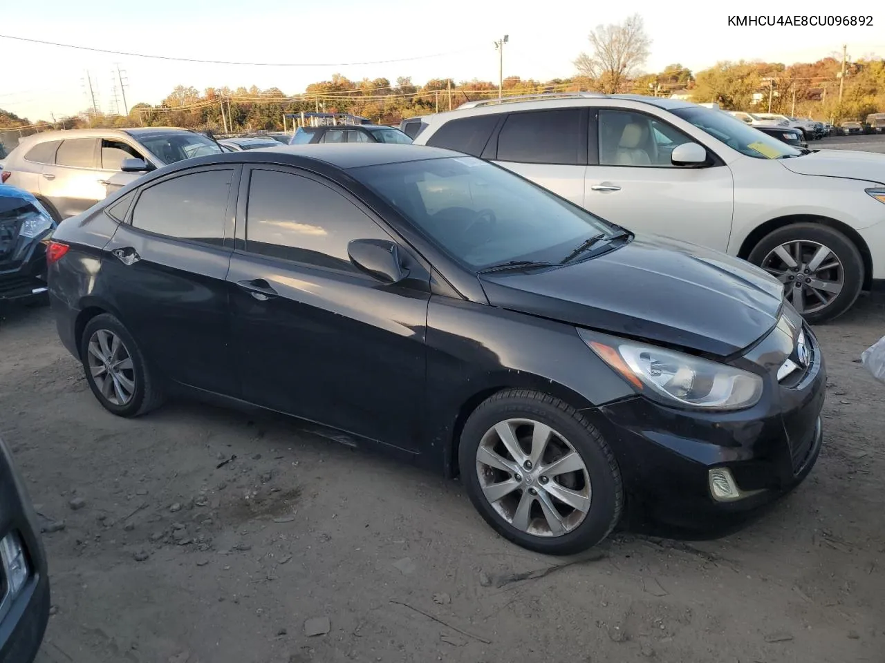 2012 Hyundai Accent Gls VIN: KMHCU4AE8CU096892 Lot: 78284724