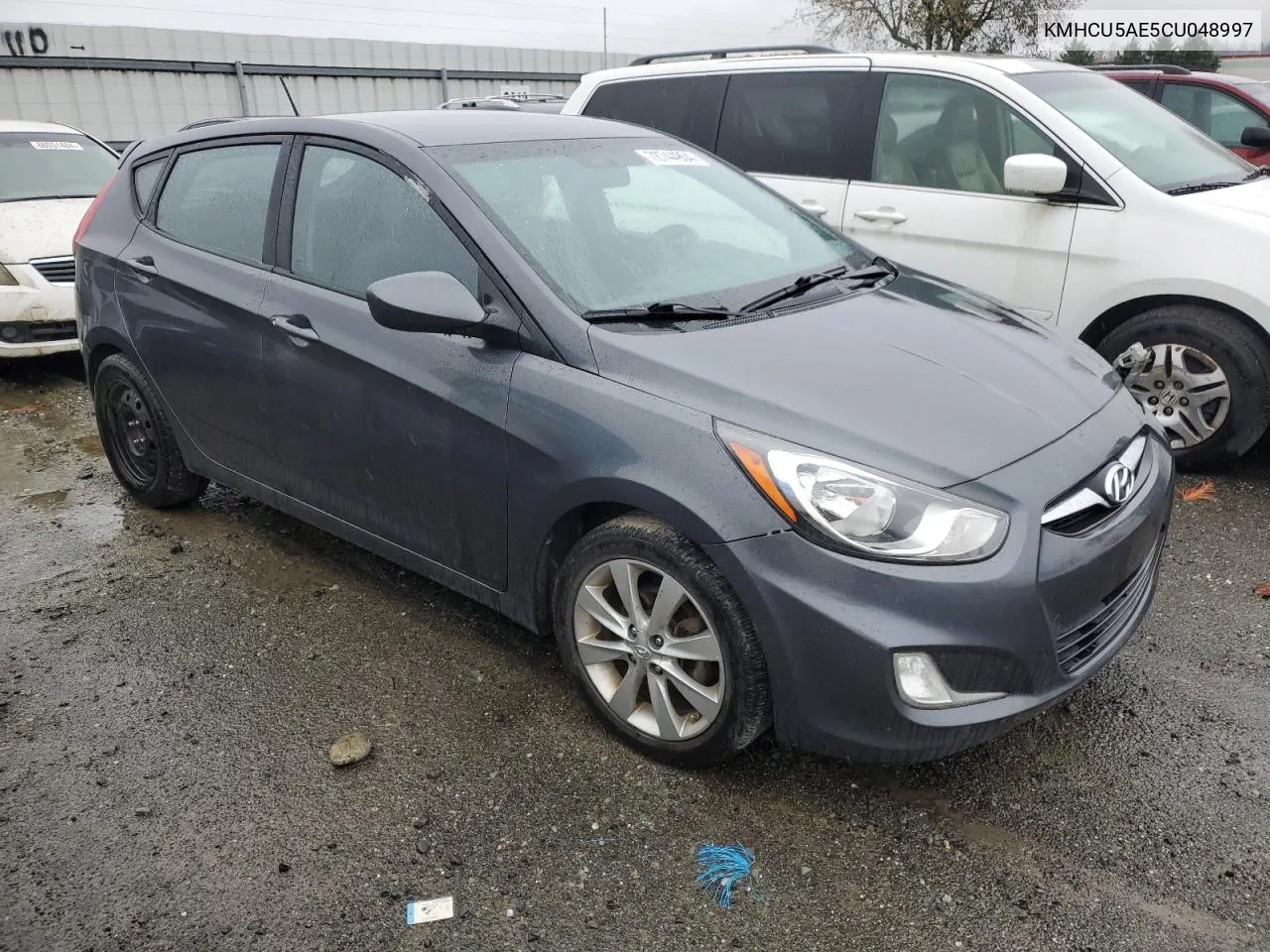 2012 Hyundai Accent Gls VIN: KMHCU5AE5CU048997 Lot: 78744904