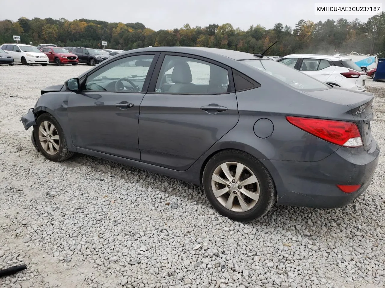 2012 Hyundai Accent Gls VIN: KMHCU4AE3CU237187 Lot: 78989934