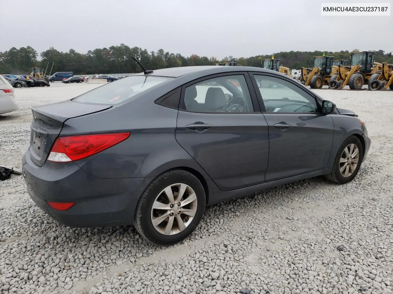 2012 Hyundai Accent Gls VIN: KMHCU4AE3CU237187 Lot: 78989934