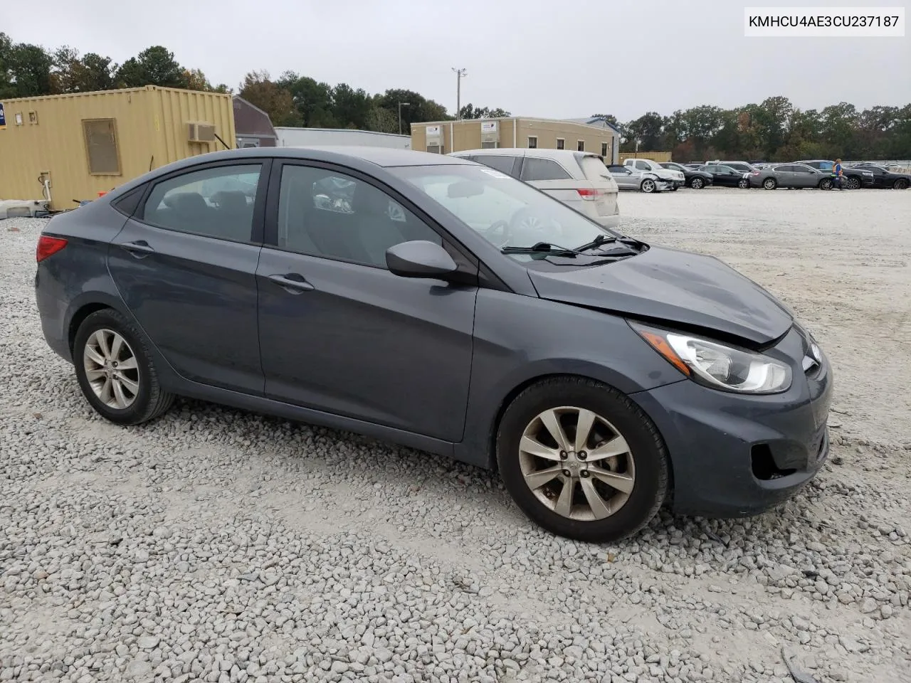 2012 Hyundai Accent Gls VIN: KMHCU4AE3CU237187 Lot: 78989934