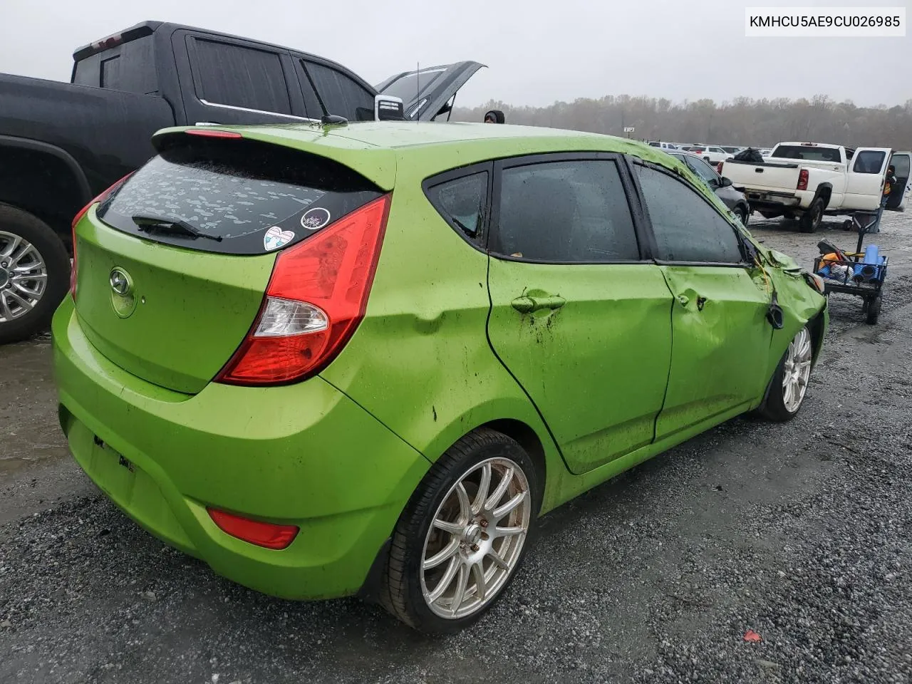 2012 Hyundai Accent Gls VIN: KMHCU5AE9CU026985 Lot: 79292104