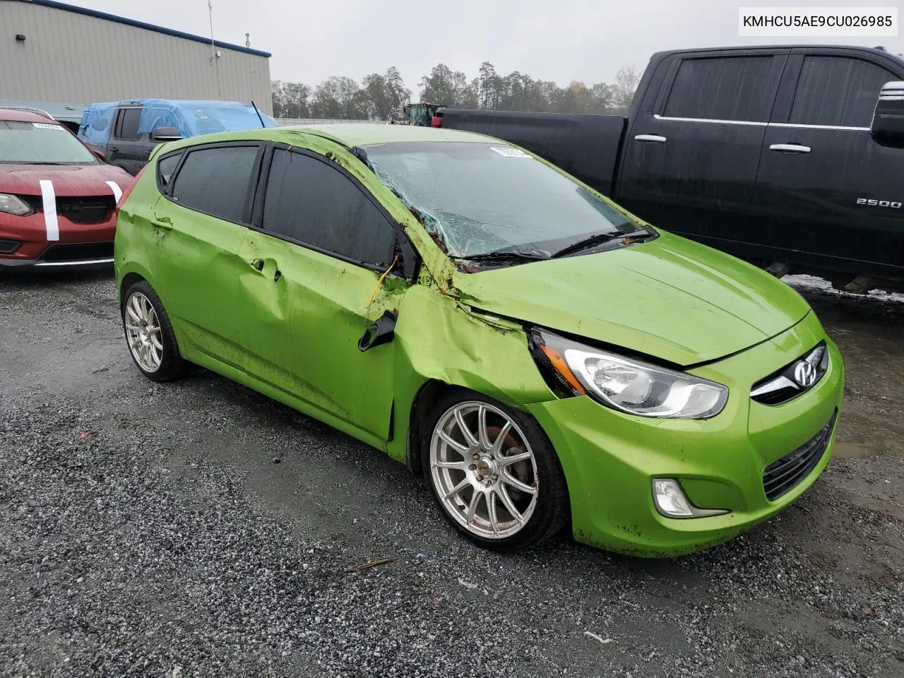 2012 Hyundai Accent Gls VIN: KMHCU5AE9CU026985 Lot: 79292104