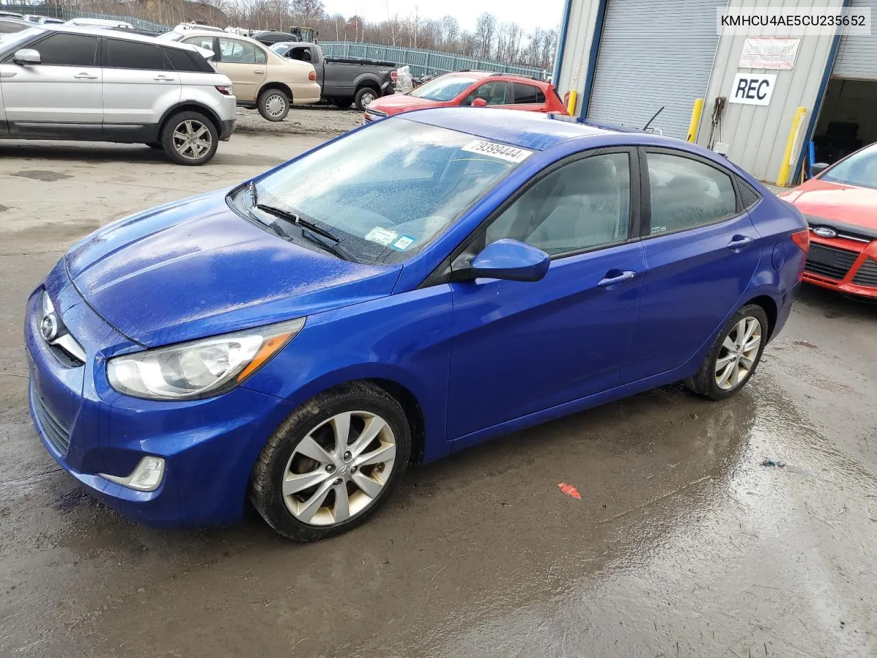 2012 Hyundai Accent Gls VIN: KMHCU4AE5CU235652 Lot: 79399444