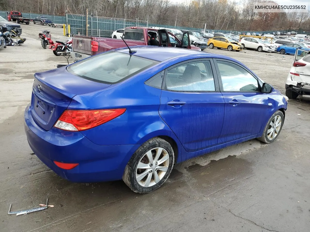 2012 Hyundai Accent Gls VIN: KMHCU4AE5CU235652 Lot: 79399444