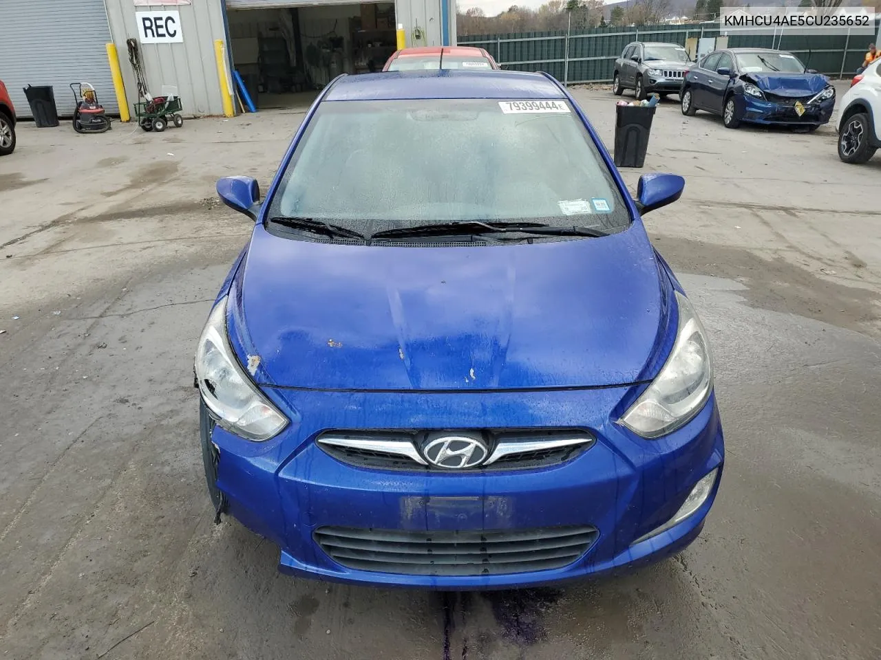 2012 Hyundai Accent Gls VIN: KMHCU4AE5CU235652 Lot: 79399444