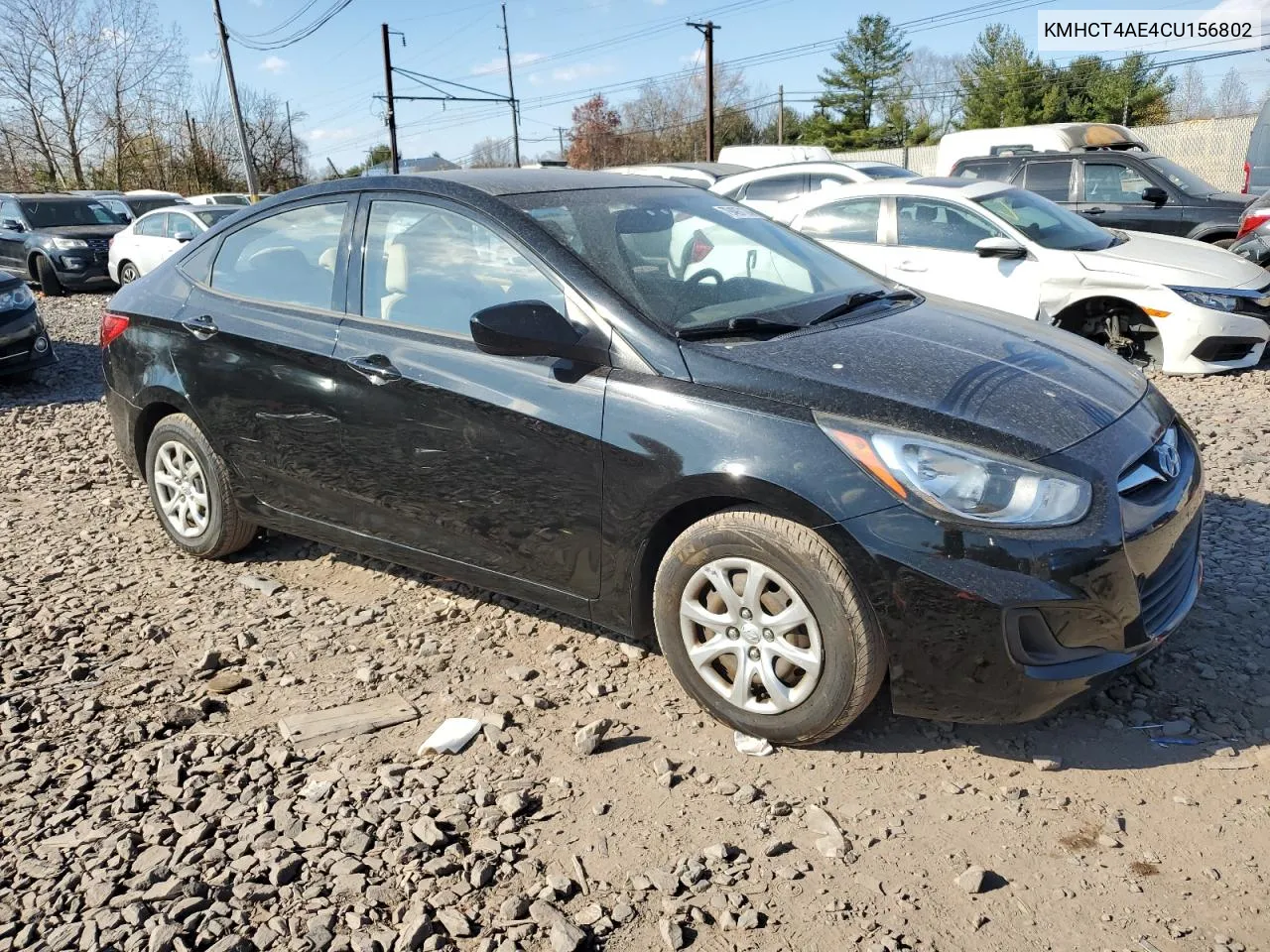 2012 Hyundai Accent Gls VIN: KMHCT4AE4CU156802 Lot: 79497124