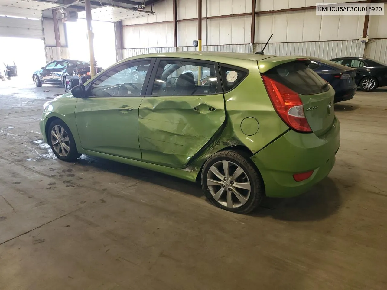 2012 Hyundai Accent Gls VIN: KMHCU5AE3CU015920 Lot: 79936394