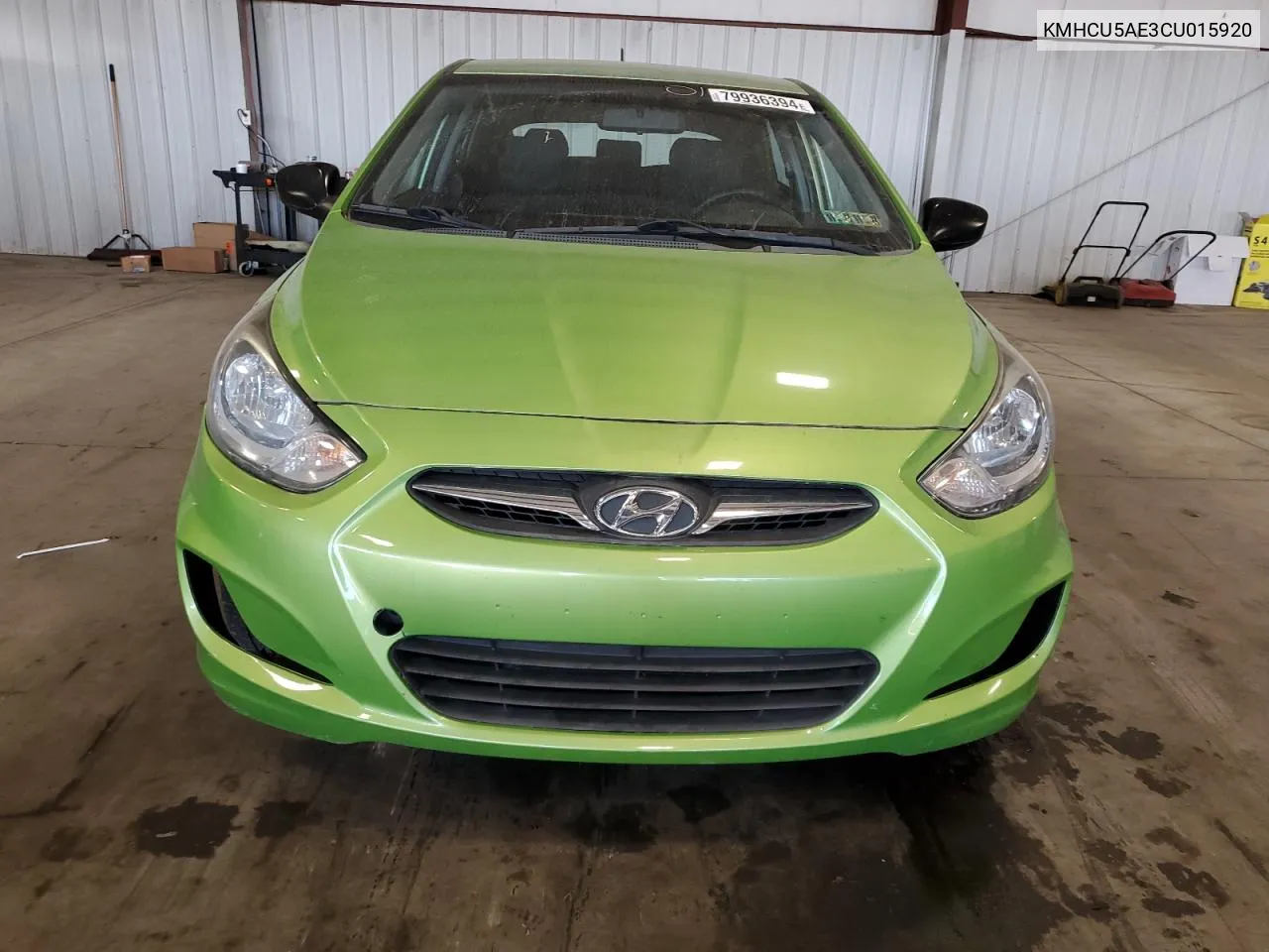 2012 Hyundai Accent Gls VIN: KMHCU5AE3CU015920 Lot: 79936394