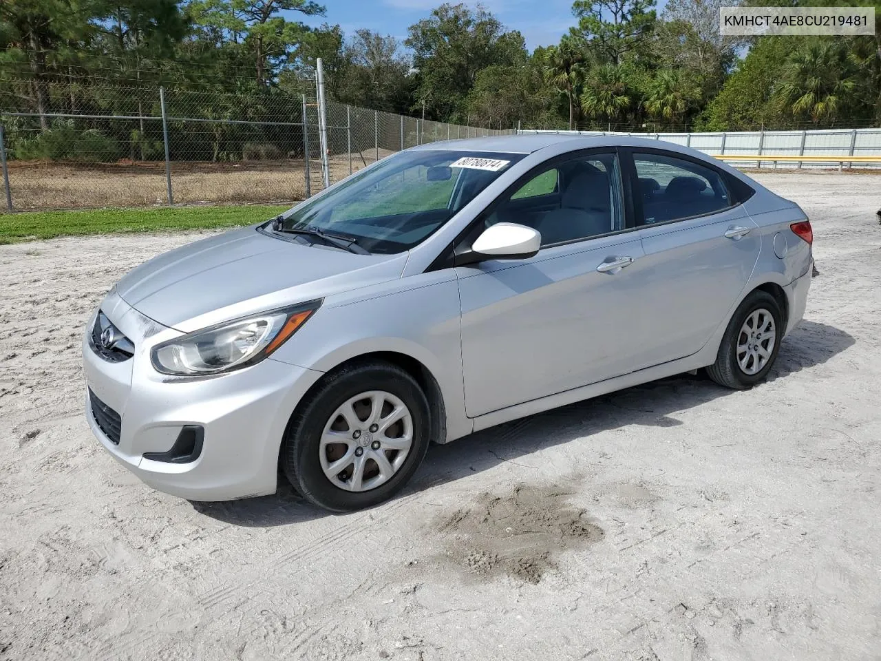 2012 Hyundai Accent Gls VIN: KMHCT4AE8CU219481 Lot: 80780814