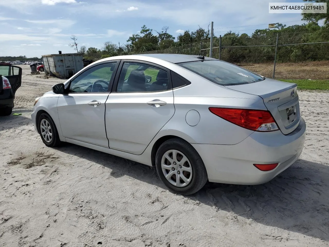 2012 Hyundai Accent Gls VIN: KMHCT4AE8CU219481 Lot: 80780814