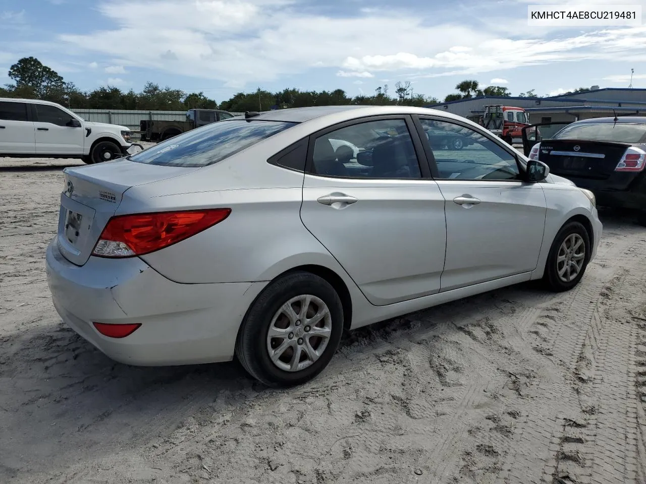 2012 Hyundai Accent Gls VIN: KMHCT4AE8CU219481 Lot: 80780814