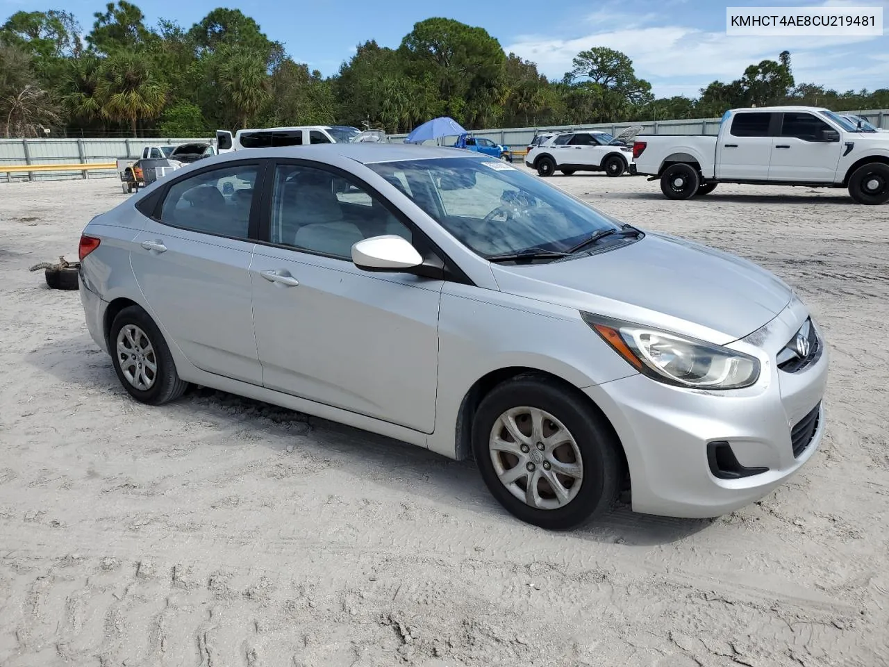 2012 Hyundai Accent Gls VIN: KMHCT4AE8CU219481 Lot: 80780814