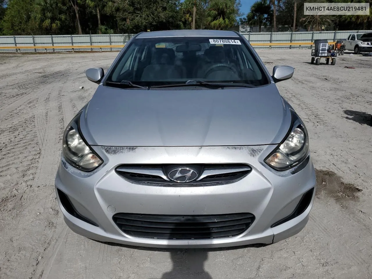 2012 Hyundai Accent Gls VIN: KMHCT4AE8CU219481 Lot: 80780814