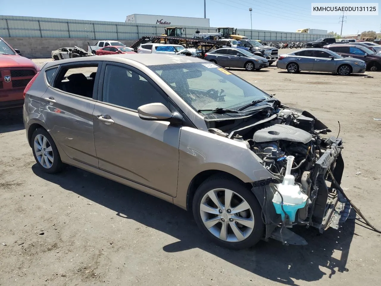 2013 Hyundai Accent Gls VIN: KMHCU5AE0DU131125 Lot: 57084874