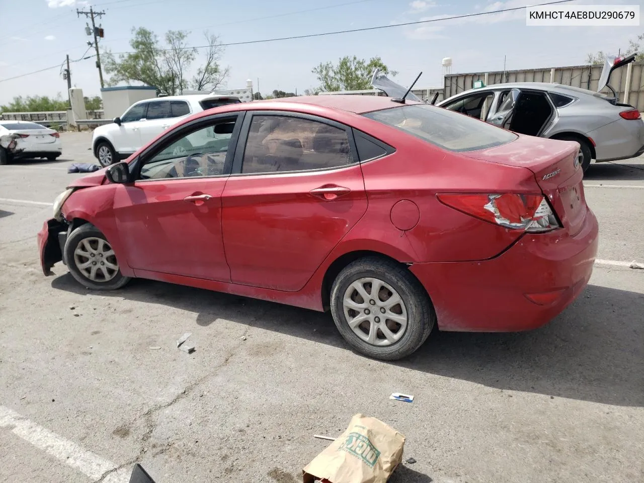 2013 Hyundai Accent Gls VIN: KMHCT4AE8DU290679 Lot: 59123124