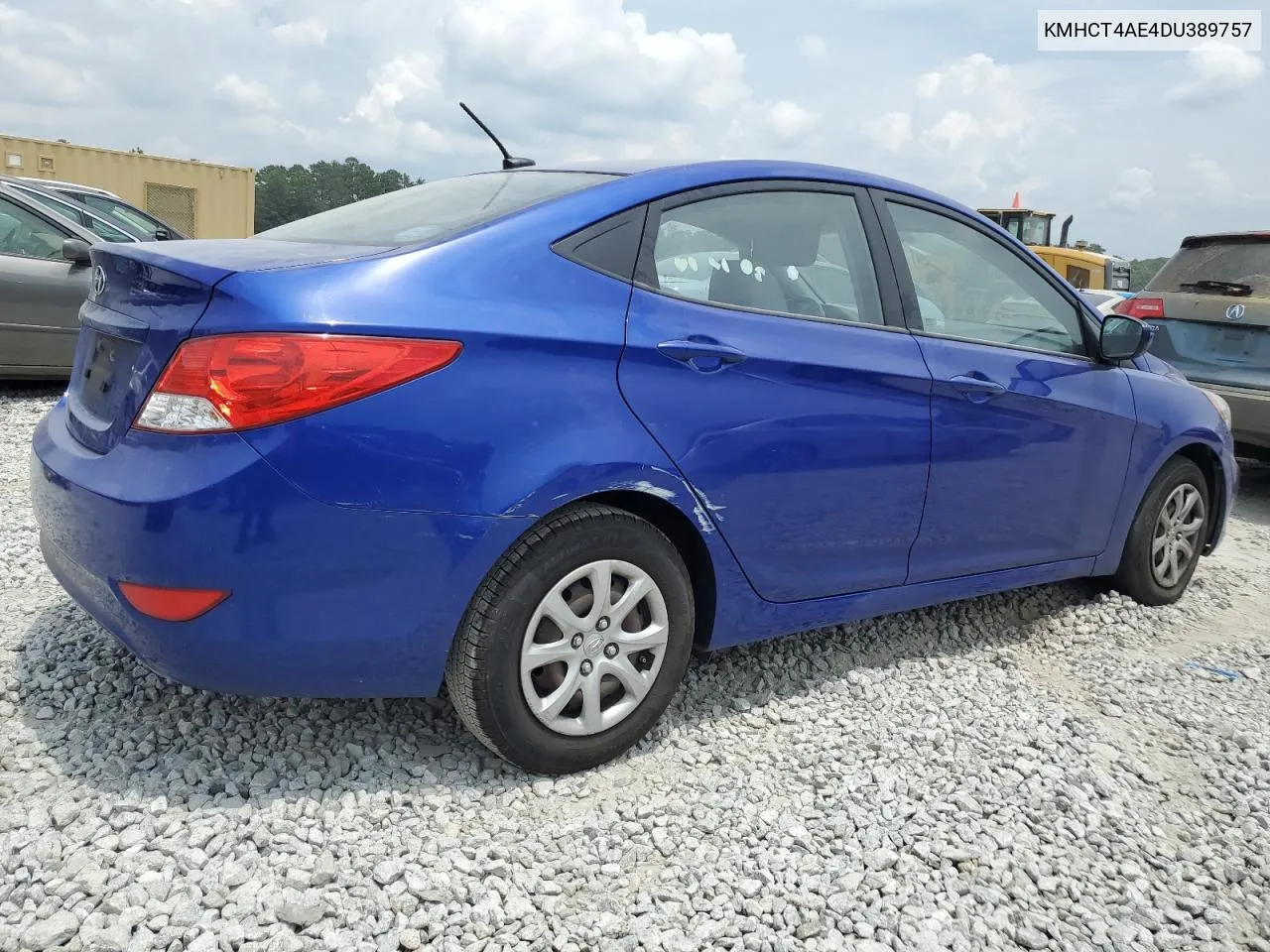 2013 Hyundai Accent Gls VIN: KMHCT4AE4DU389757 Lot: 60220794