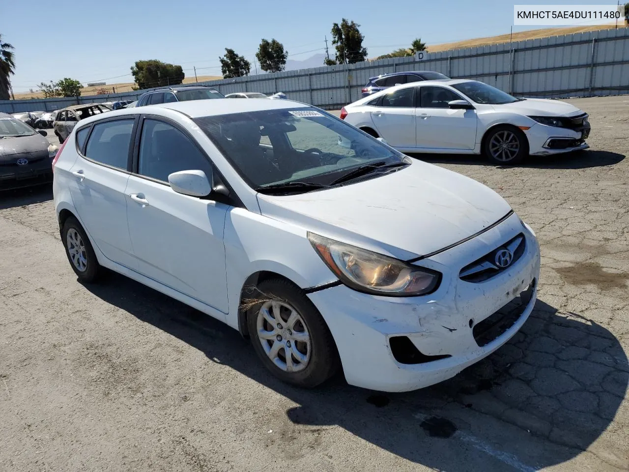 2013 Hyundai Accent Gls VIN: KMHCT5AE4DU111480 Lot: 60633884