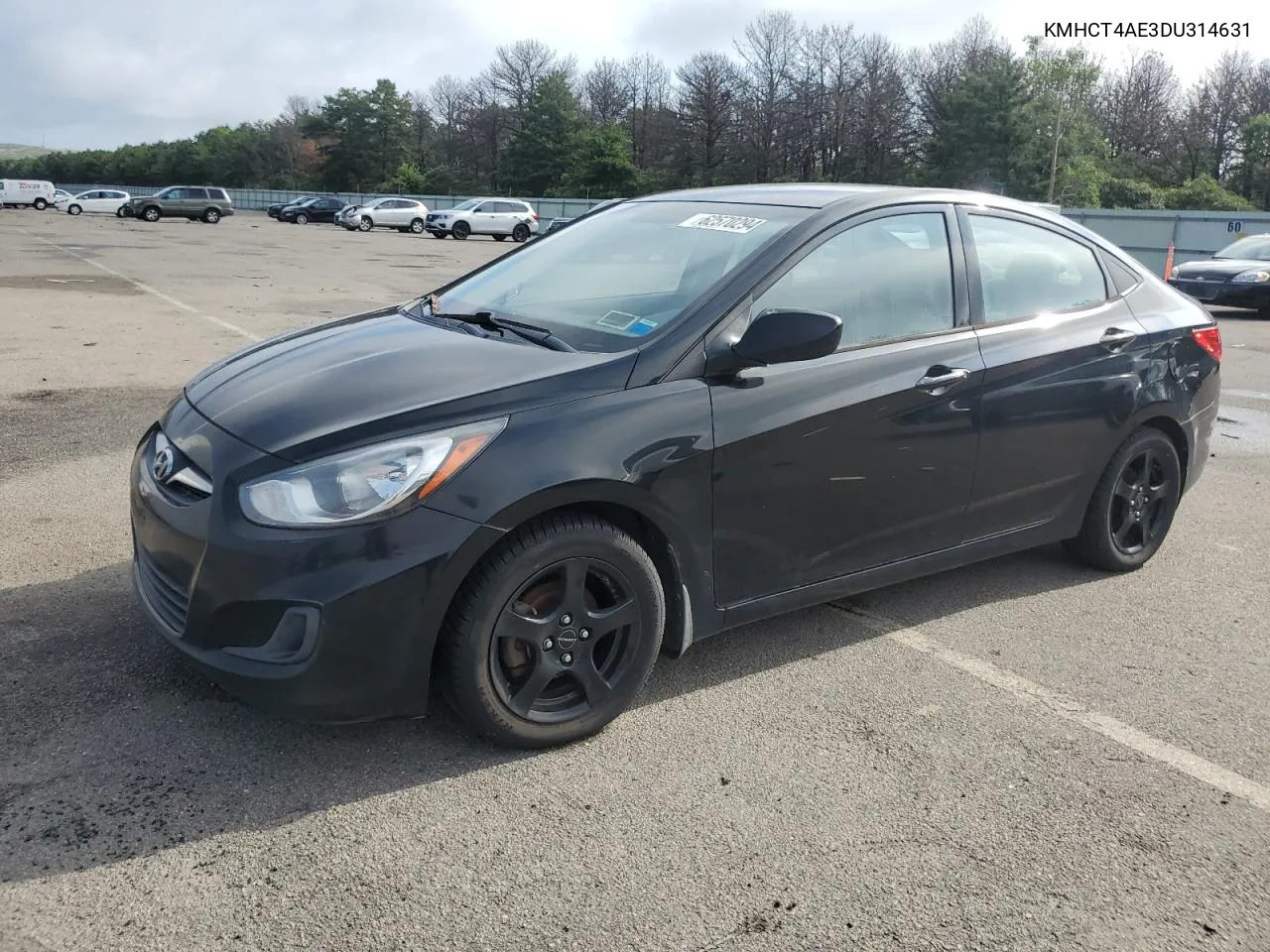 2013 Hyundai Accent Gls VIN: KMHCT4AE3DU314631 Lot: 62570294