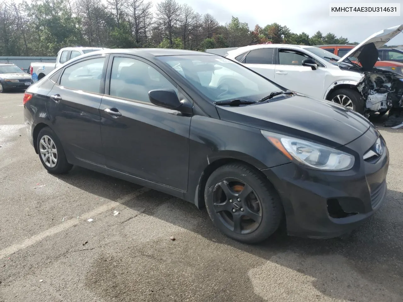 2013 Hyundai Accent Gls VIN: KMHCT4AE3DU314631 Lot: 62570294