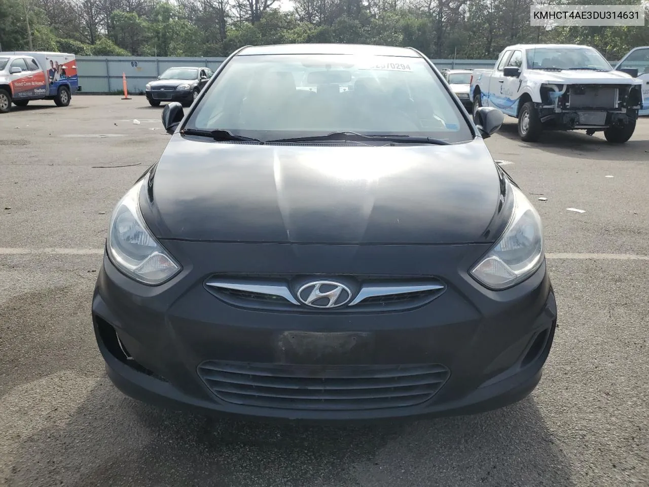 2013 Hyundai Accent Gls VIN: KMHCT4AE3DU314631 Lot: 62570294