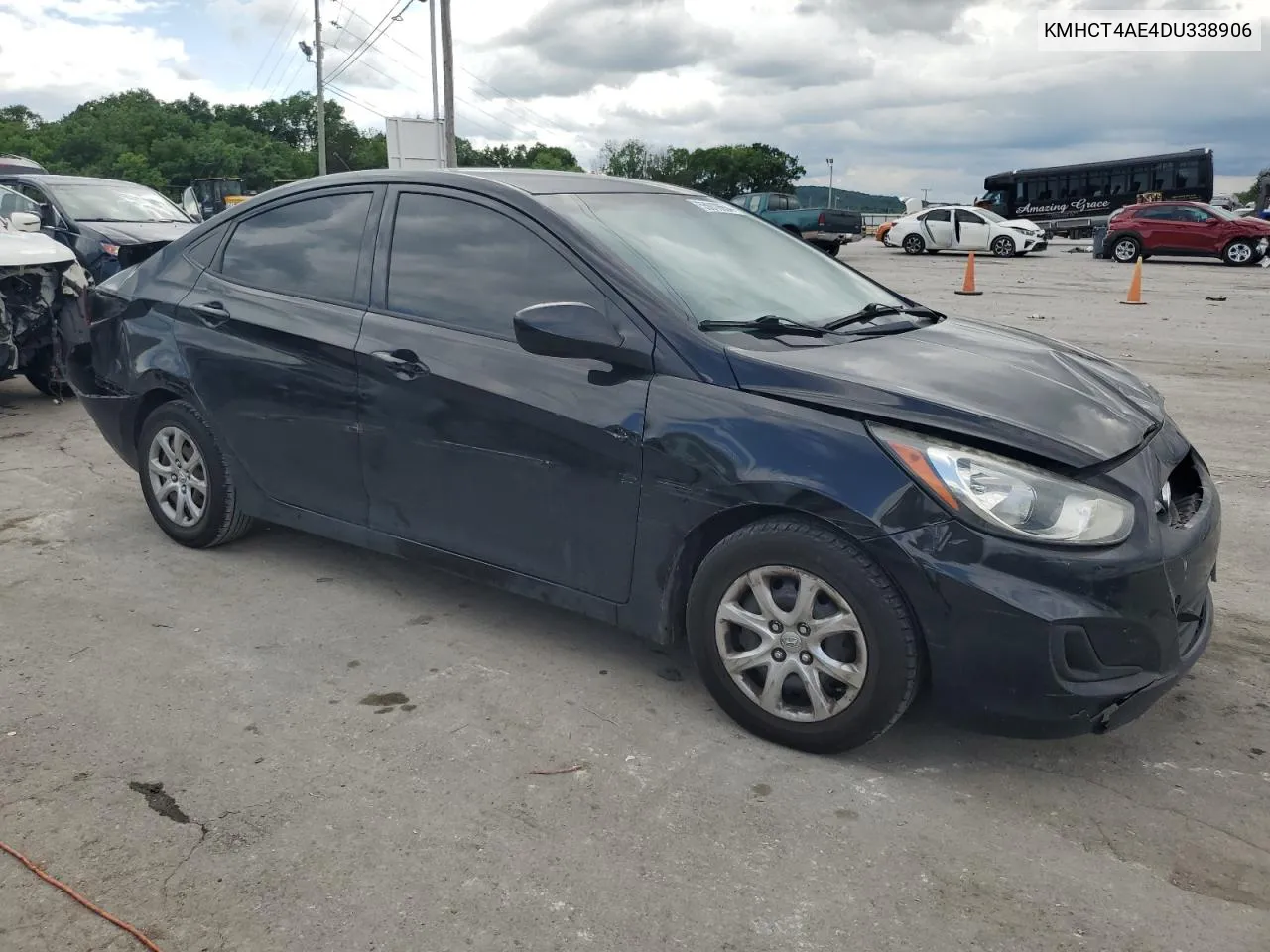 2013 Hyundai Accent Gls VIN: KMHCT4AE4DU338906 Lot: 66304214