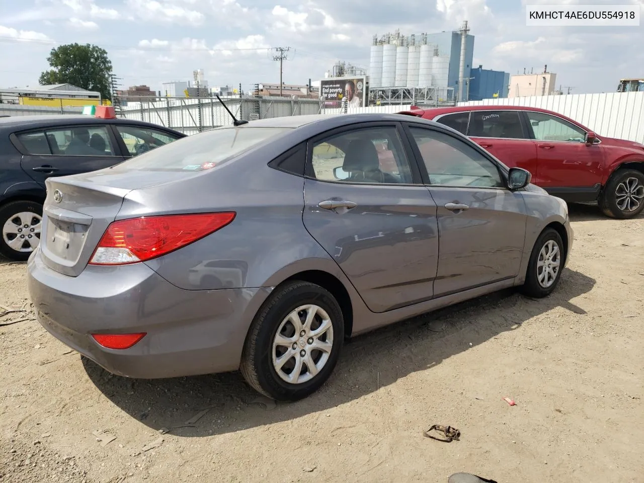 2013 Hyundai Accent Gls VIN: KMHCT4AE6DU554918 Lot: 67333434