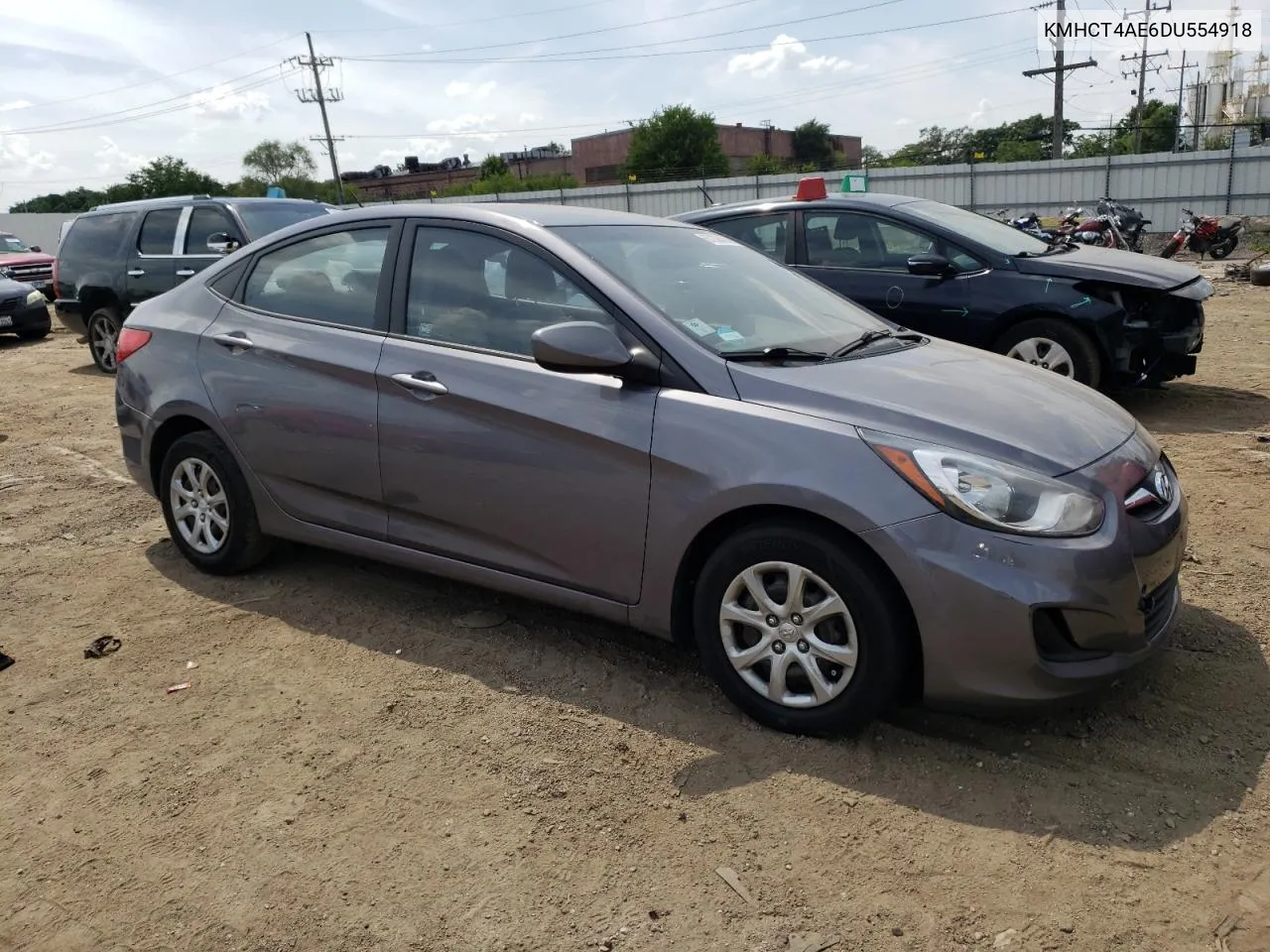 2013 Hyundai Accent Gls VIN: KMHCT4AE6DU554918 Lot: 67333434