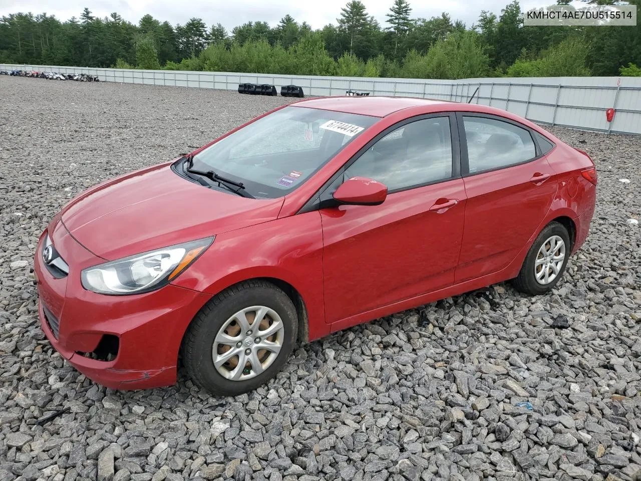 2013 Hyundai Accent Gls VIN: KMHCT4AE7DU515514 Lot: 67744414