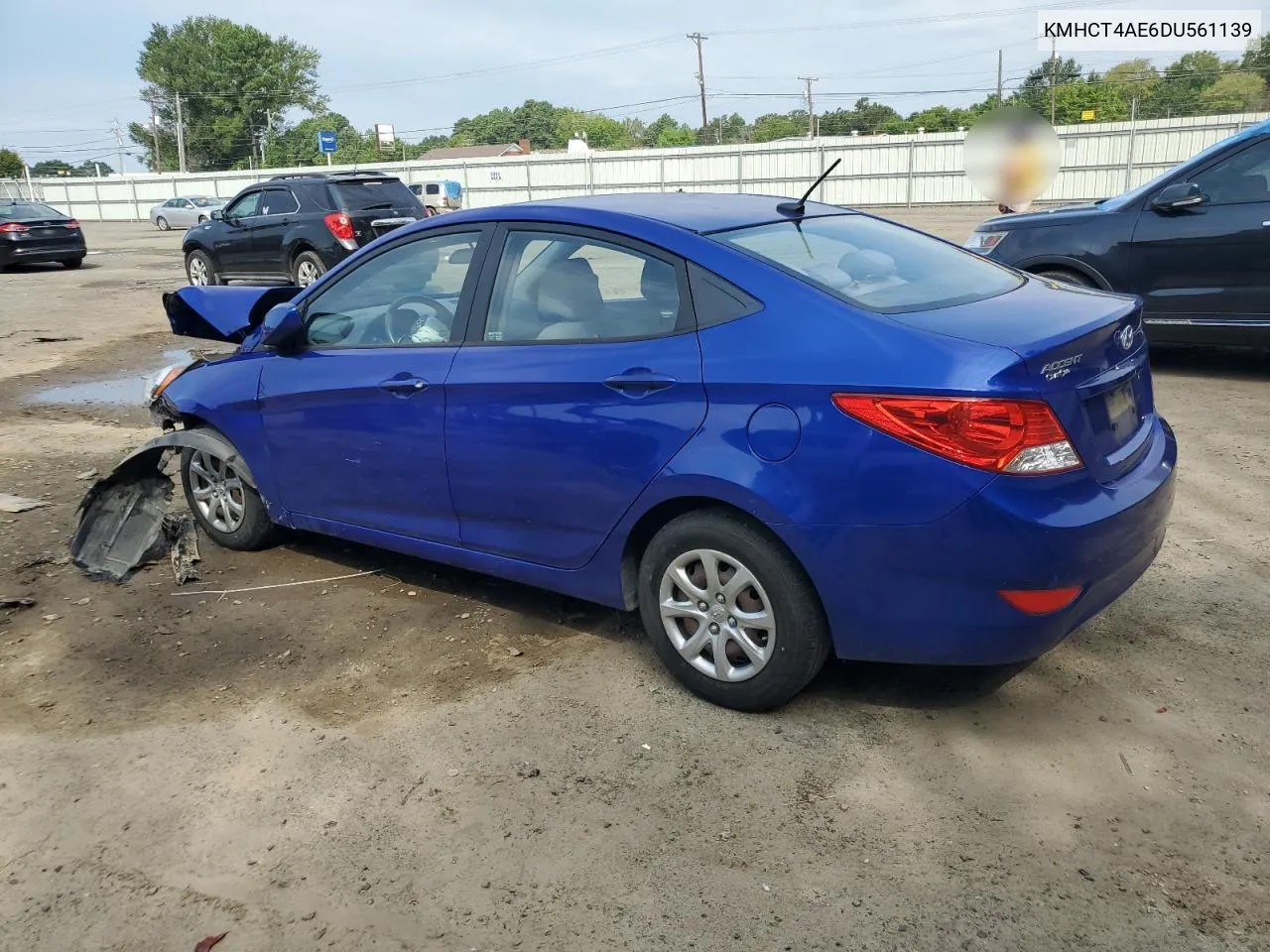 2013 Hyundai Accent Gls VIN: KMHCT4AE6DU561139 Lot: 68007874