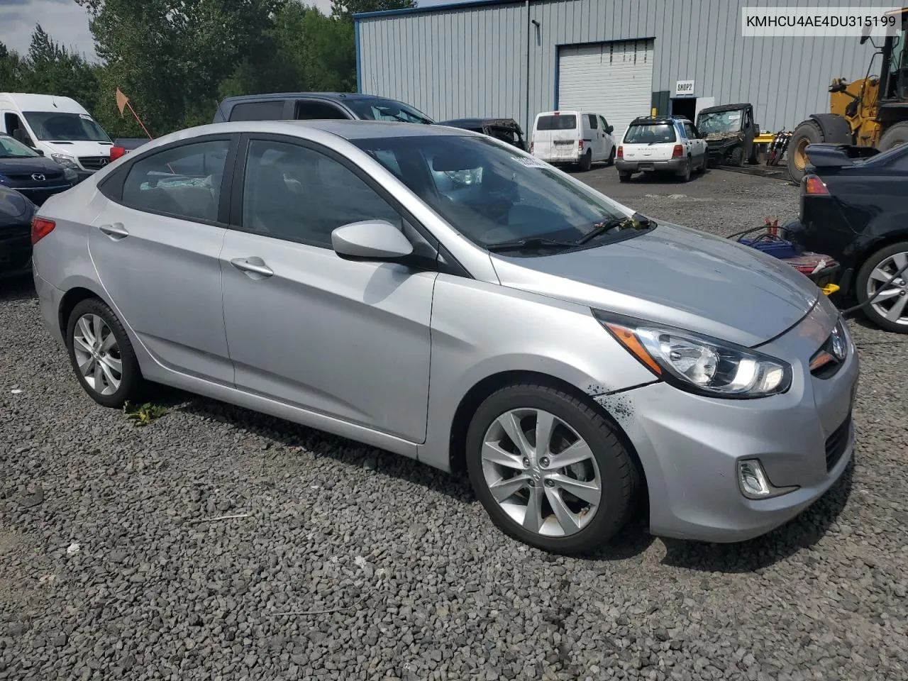 2013 Hyundai Accent Gls VIN: KMHCU4AE4DU315199 Lot: 68261904