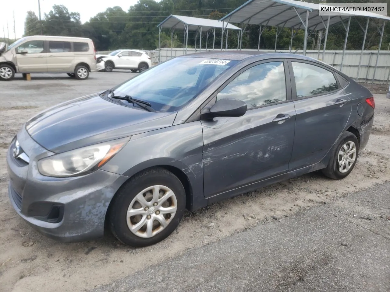 KMHCT4AE8DU407452 2013 Hyundai Accent Gls