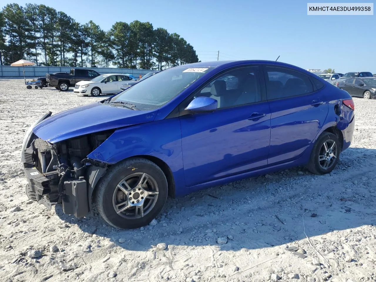 2013 Hyundai Accent Gls VIN: KMHCT4AE3DU499358 Lot: 68642124