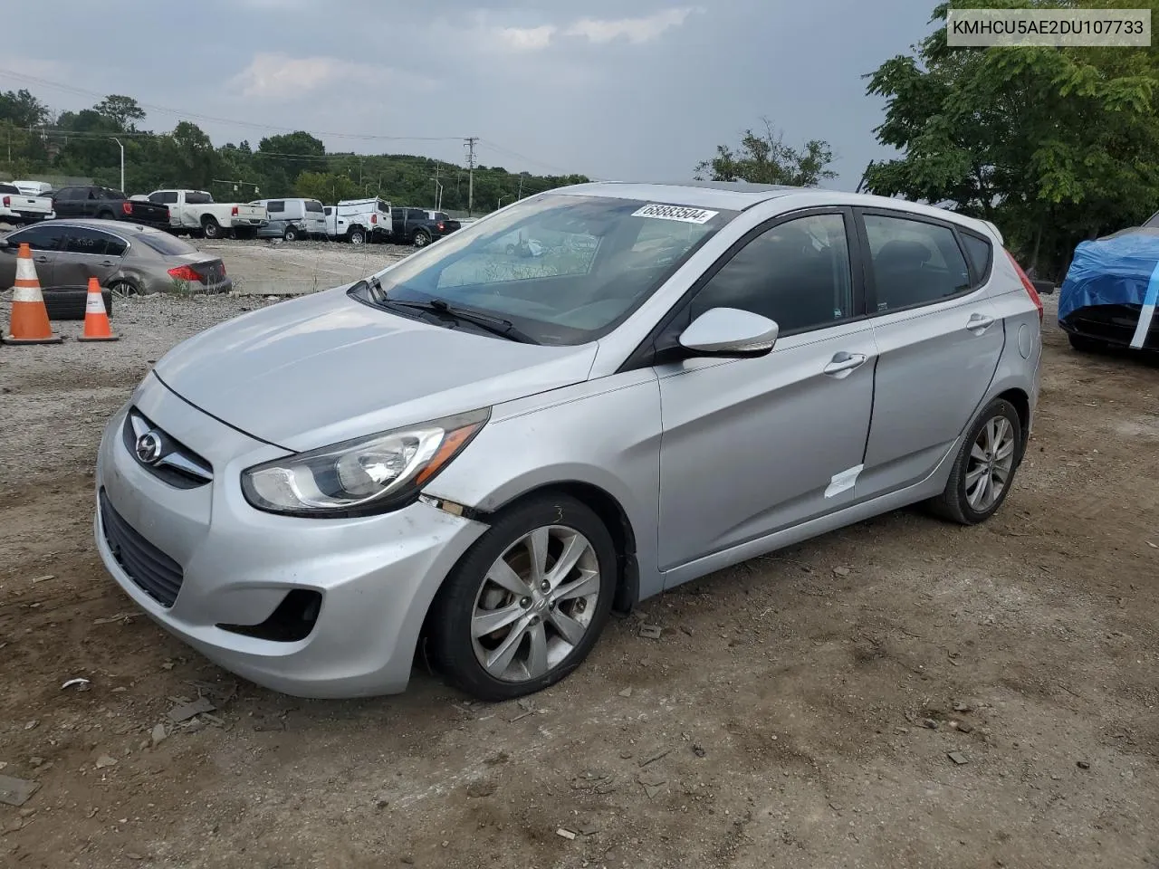 2013 Hyundai Accent Gls VIN: KMHCU5AE2DU107733 Lot: 68883504