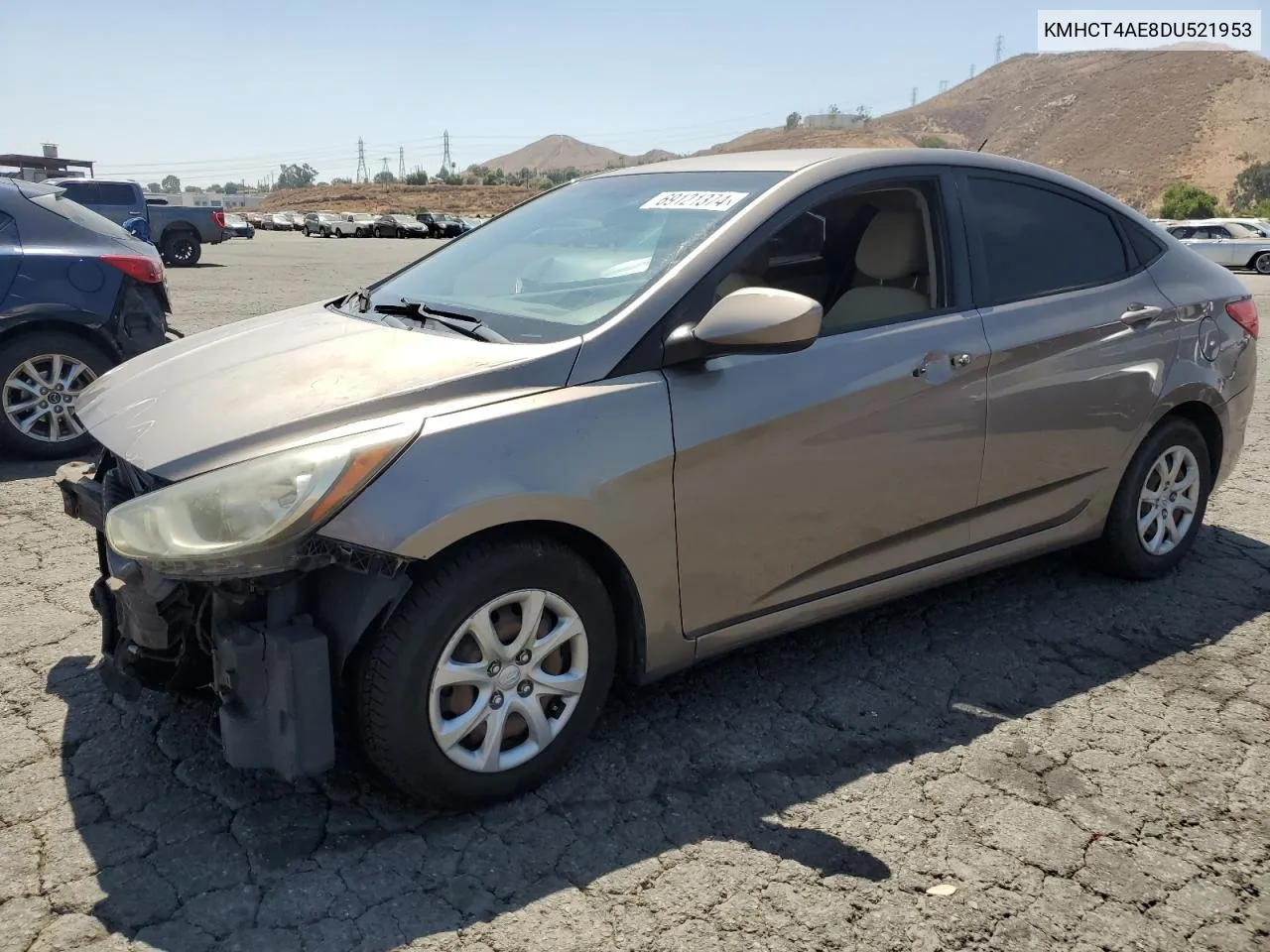 2013 Hyundai Accent Gls VIN: KMHCT4AE8DU521953 Lot: 69121374