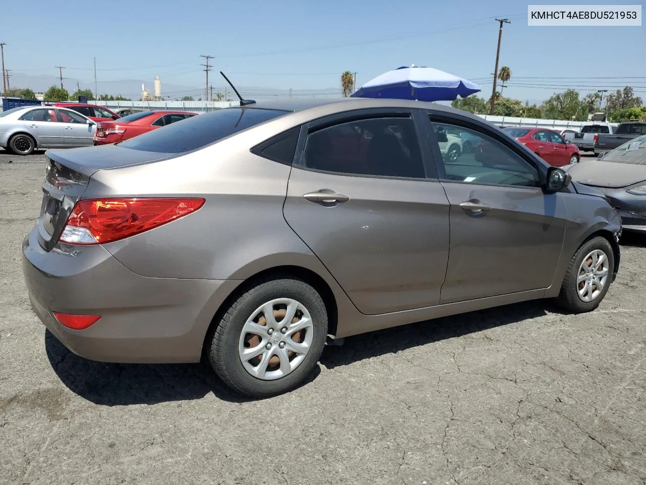 2013 Hyundai Accent Gls VIN: KMHCT4AE8DU521953 Lot: 69121374