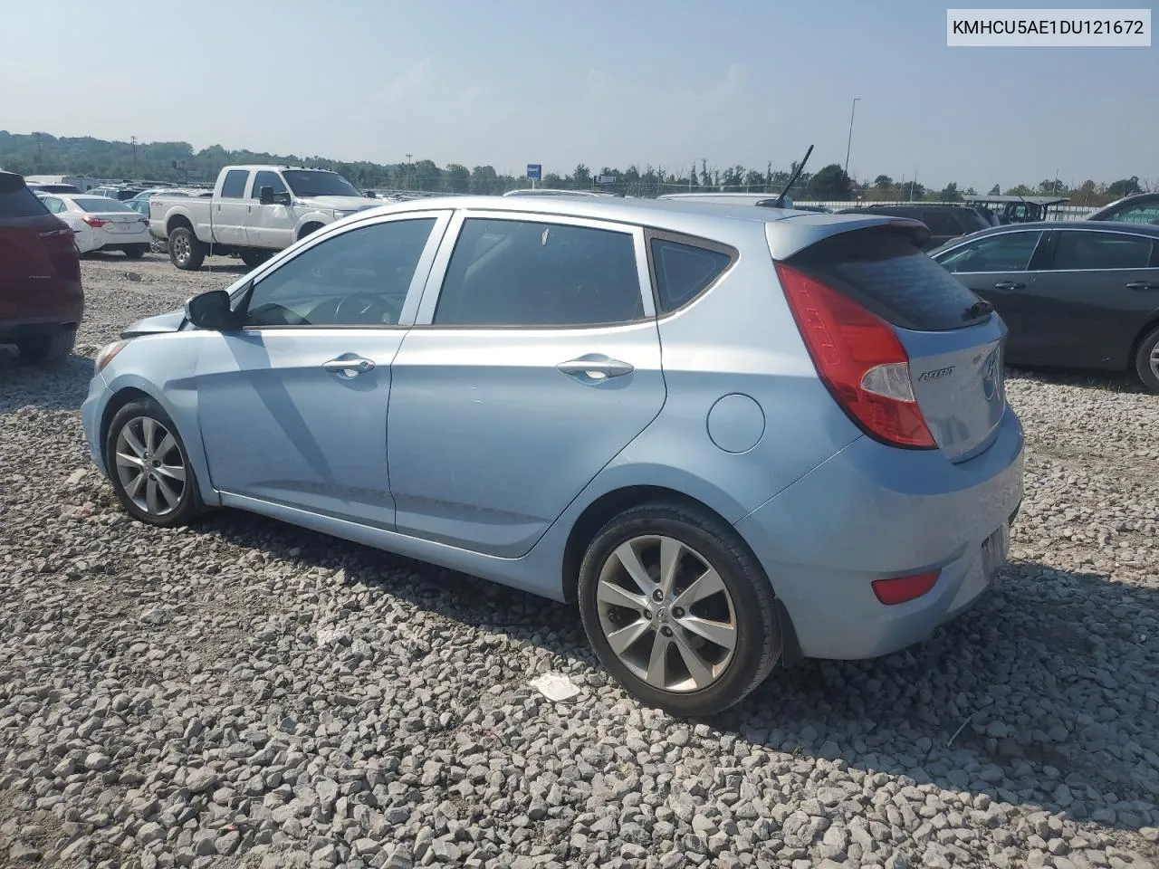 2013 Hyundai Accent Gls VIN: KMHCU5AE1DU121672 Lot: 69457574