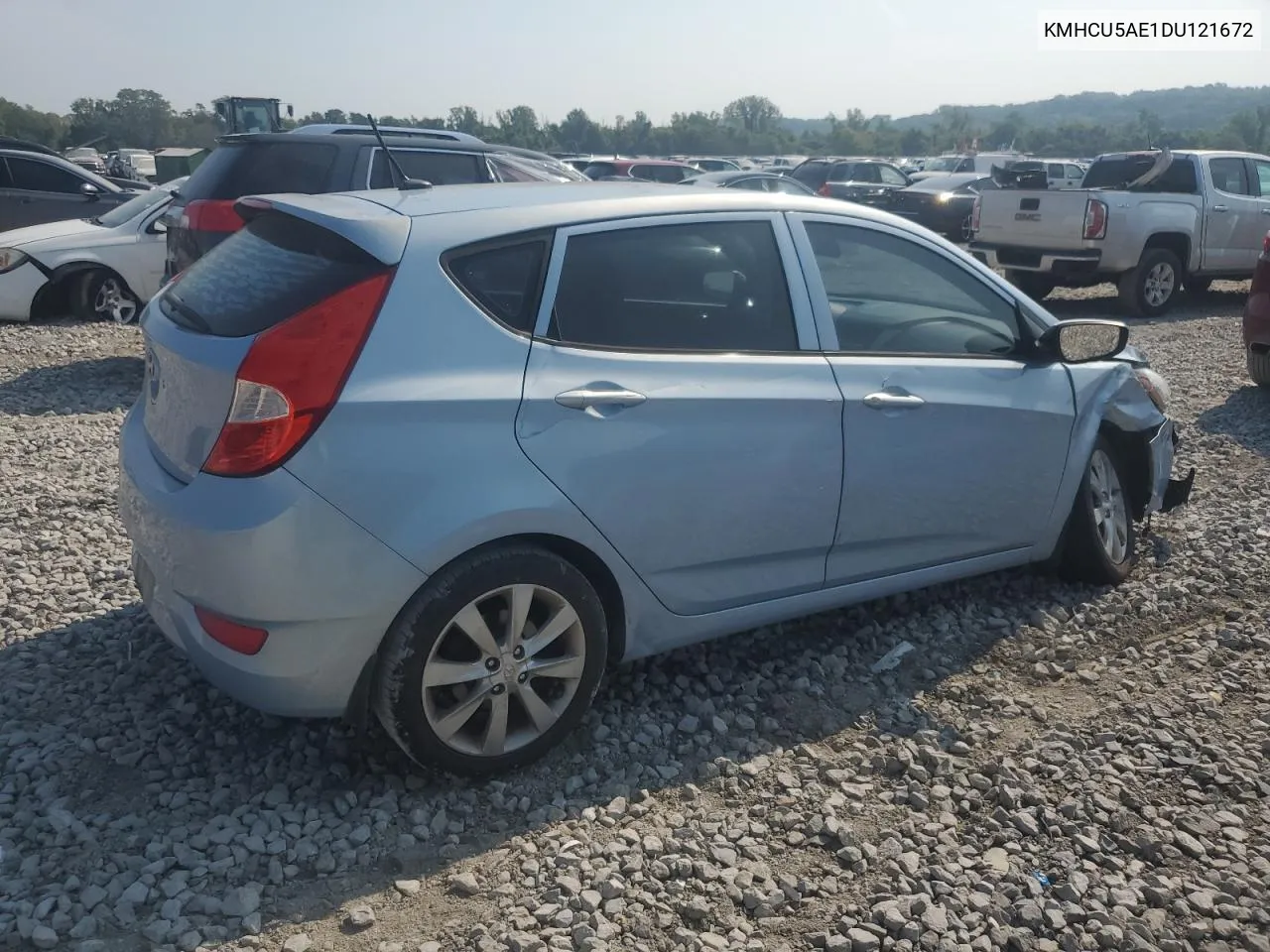 2013 Hyundai Accent Gls VIN: KMHCU5AE1DU121672 Lot: 69457574