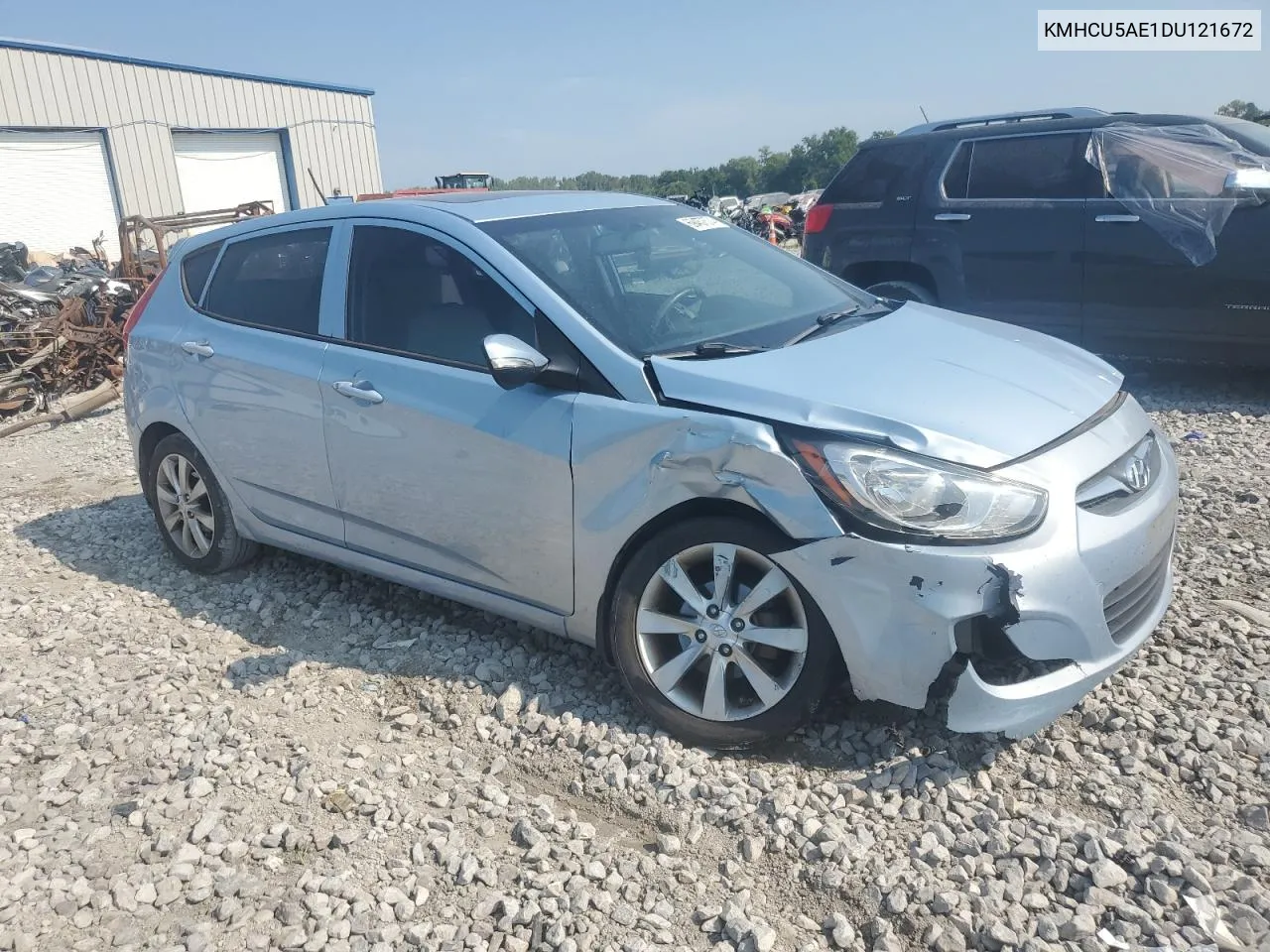 2013 Hyundai Accent Gls VIN: KMHCU5AE1DU121672 Lot: 69457574