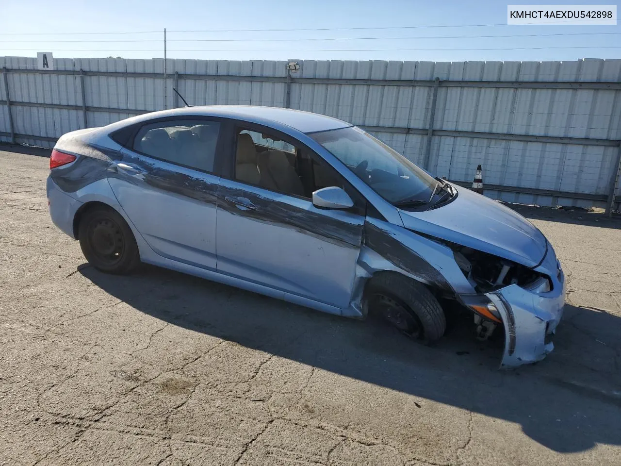 KMHCT4AEXDU542898 2013 Hyundai Accent Gls